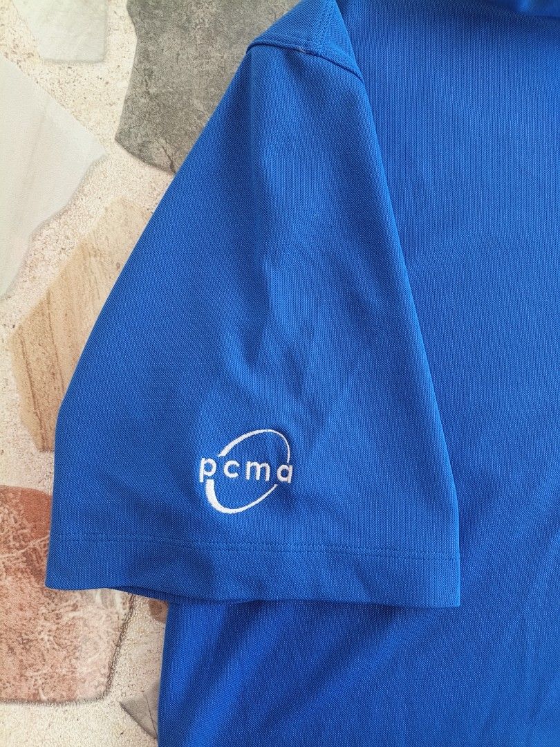 Nike Golf Polo | Royal Blue (PCMA) (Category: Activewear) located in Manila. Submitted by thriftters27 (Listing ID 1465587862, Image 2). Description: Nike Golf Polo | Royal Blue (PCMA) Nike golf polo na royal blue, may embroidered PCMA logo sa sleeve at small white swoosh. Dri-fit style na tela, pang-golf o pang-casual. 📏 W: 22 | L: 29.5 📍 Dasmariñas, Cavite 🚚 Courier: J&T 💳 Payment: GCash 📩 PM for orders.