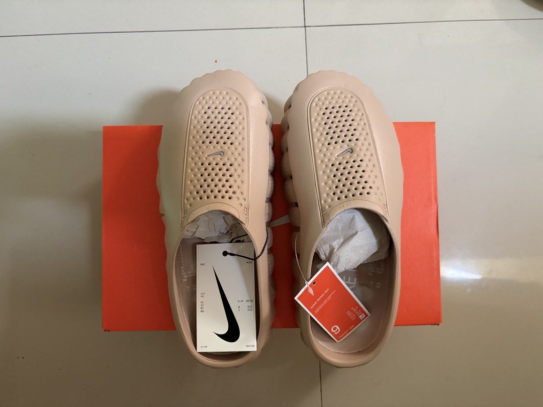 Nike Mind 001 Hemp Pale Ivory Sanddrift (Category: Slippers & Slides) located in Makati City. Submitted by doodzmanzano (Listing ID 1465617084, Image 2). Description: Foot Locker Release - Brand: Nike - Model: Mind 001 Slip-On Sandals - Colorway: Hemp/Pale Ivory-Sanddrift - Size: Men's US 9 / UK 8 / EUR 42.5 - Condition: Brand new, unworn, straight out of the box - Inclusions: Original orange Nike shoebox and attached retail tags - Features: Chun