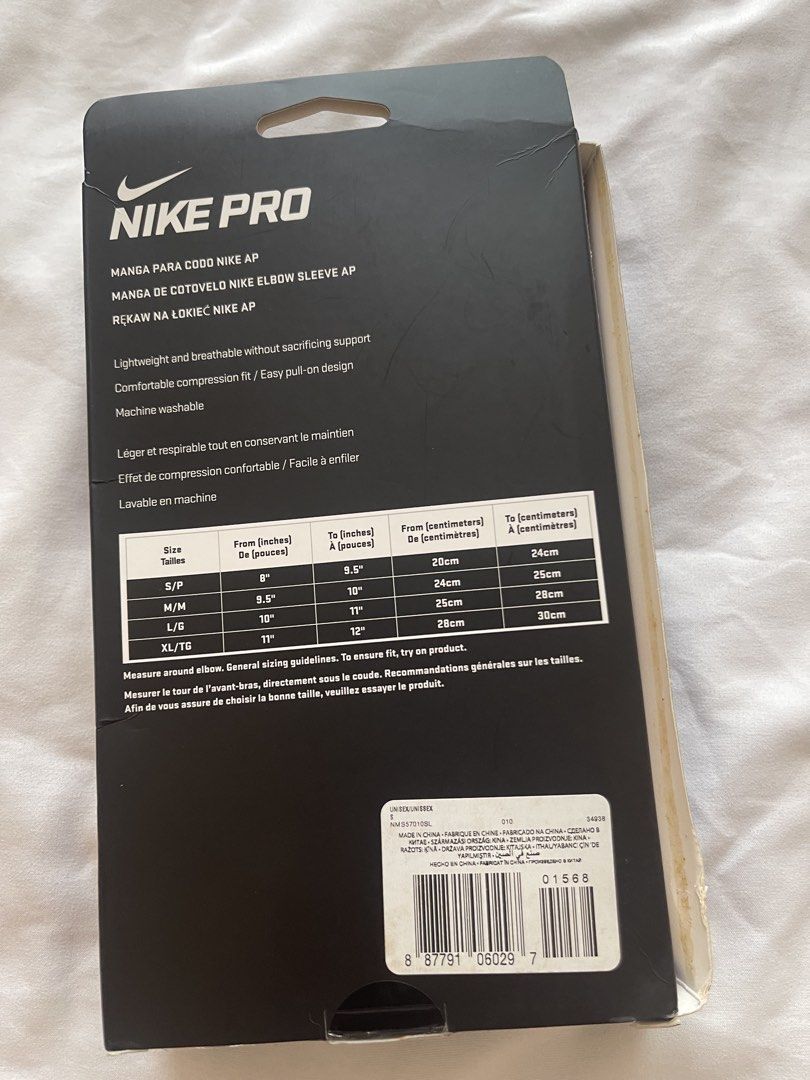 Nike Pro Elbow Sleeve AP Size S (Category: Activewear) located in Taguig. Submitted by buymythingsty (Listing ID 1465709704, Image 3). Description: Brand new Decluttering .