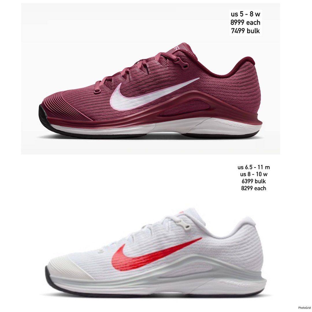 Nike Vapor 12 (Category: Sneakers) located in Caloocan City. Submitted by clicknshop2nd (Listing ID 1465617501, Image 1). Description: Preorder (ETA 1 - 2 Weeks) DP Required Nike Vapor 12 8299 - 8999 Each See Photos For Details Guaranteed 💯% Authentic/Original Moneyback Guarantee If Proven Fake Ship Via JRS/J&T/Lalamove DM Us For Inquiries ❌ No Reservation | No Swap ❌ NO COD | NO COP ❌ No Return No Exchange Policy ❌ No Rush Shipping.