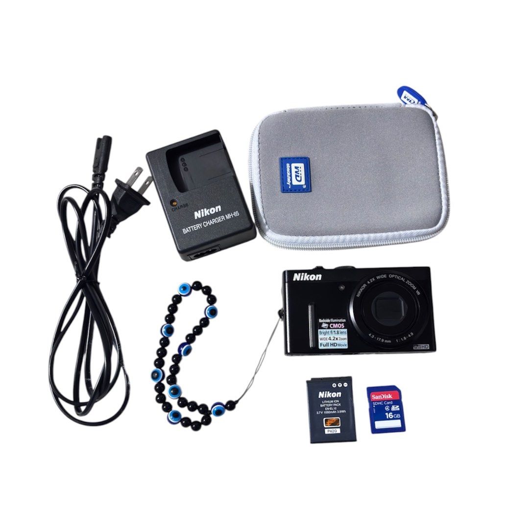Nikon Coolpix P300 with Pop-up flash (Category: Cameras) located in Paranaque City. Submitted by dalle_closet (Listing ID 1465594471, Image 1). Description: Key Specifications • Sensor: 12.2-megapixel 1/2.3-inch back-illuminated CMOS sensor. • Lens: 24–100mm equivalent optical zoom with a fast f/1.8 aperture at the wide end. • Video: Full HD 1080p recording with built-in stereo sound. • Controls: Dual command dials (top and rear) for fast manual 