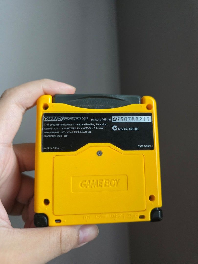 (SOLD) GBA Game Boy Advance SP Pikachu Edition (Category: Nintendo) located in Manila. Submitted by mikust0re (Listing ID 1465647857, Image 2). Description: (UNAVAILABLE).