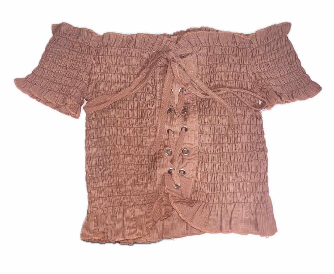 off shoulder top (Category: Blouses) located in Manila. Submitted by lumidolll (Listing ID 1465643916, Image 1). Description: .