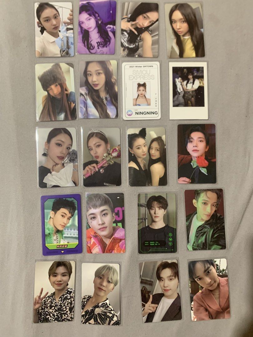 Official photocards (Multi groups) (Category: K-Wave Merchandise) located in Manila. Submitted by reinyyyday (Listing ID 1465698032, Image 2). Description: Official photocards (TWICE, SVT, ITZY, NCT, aespa, Newjeans) Starting price is 50 Message me for additional details and prices.