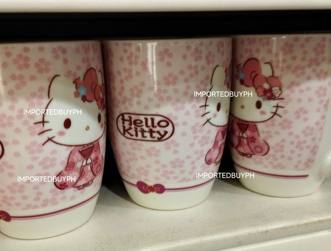 Official Sanrio Hello Kitty Ceramic Microwaveable Cup Mug (Category: Coffee & Tea Tableware) located in Rizal. Submitted by importedbuyph (Listing ID 1465708384, Image 2). Description: 💯 ORIGINAL BRAND NEW OFFICIAL 🎀 450 each No rush delivery 🚚 Payment first for sure buyer only 🫶🏻 More orders will give discount 🫰🏻 No cancellation and no refund 💜.