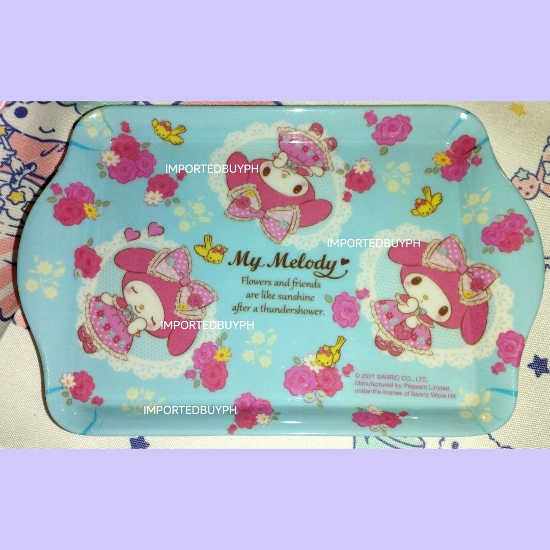 Official Sanrio My Melody Small Tray (Category: Food Organization & Storage) located in Rizal. Submitted by importedbuyph (Listing ID 1465671235, Image 1). Description: 💯 ORIGINAL BRAND NEW OFFICIAL 🎀 Payment first Collecting orders cut off every Friday. Delivery the next Week days. No rush delivery 🫶🏻.