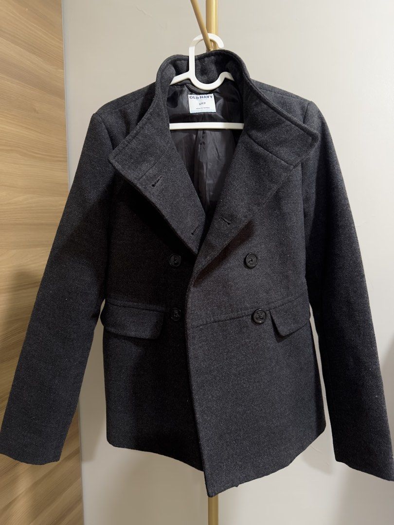 Old Navy Dark Gray Coat (Category: Coats, Jackets and Outerwear) located in Cebu City. Submitted by lalalilly (Listing ID 1465633531, Image 2). Description: Price negotiable for sure buyer.