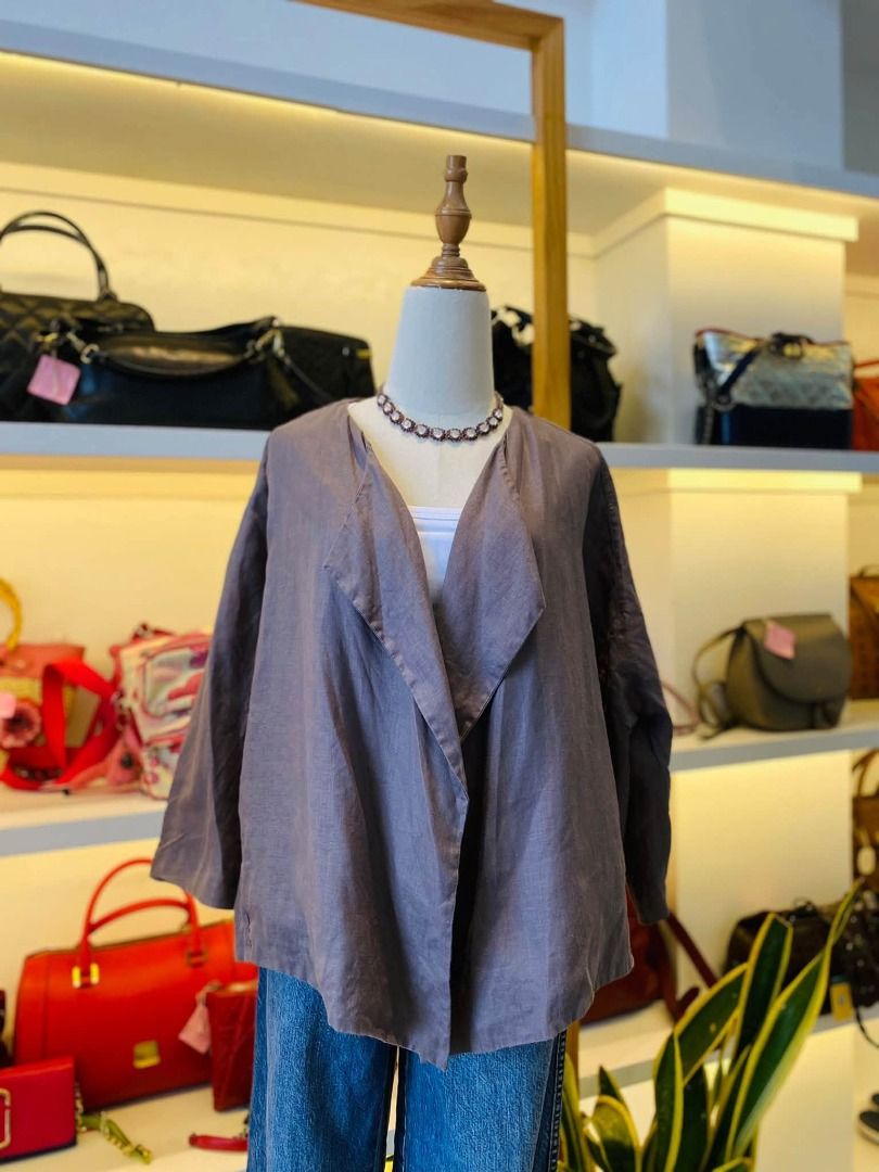 OPEN LINEN JACKET (Category: Coats, Jackets and Outerwear) located in Baguio. Submitted by asna_taku (Listing ID 1465664329, Image 1). Description: M-L.