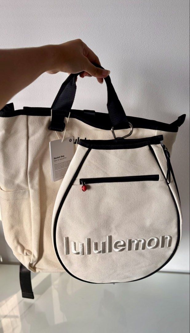 Orig Lululemon Tennis Bag (Category: Tote Bags) located in Paranaque City. Submitted by shamijapanpreloves (Listing ID 1465663358, Image 3). Description: Lululemon Tennis Bag 19L 🎾 • Authentic Lululemon • 19L capacity • Bought in Singapore • used once or twice • Perfect for tennis, gym, or everyday use • RFS: Decluttering Authentic & in pristine condition 📍 bf homes .