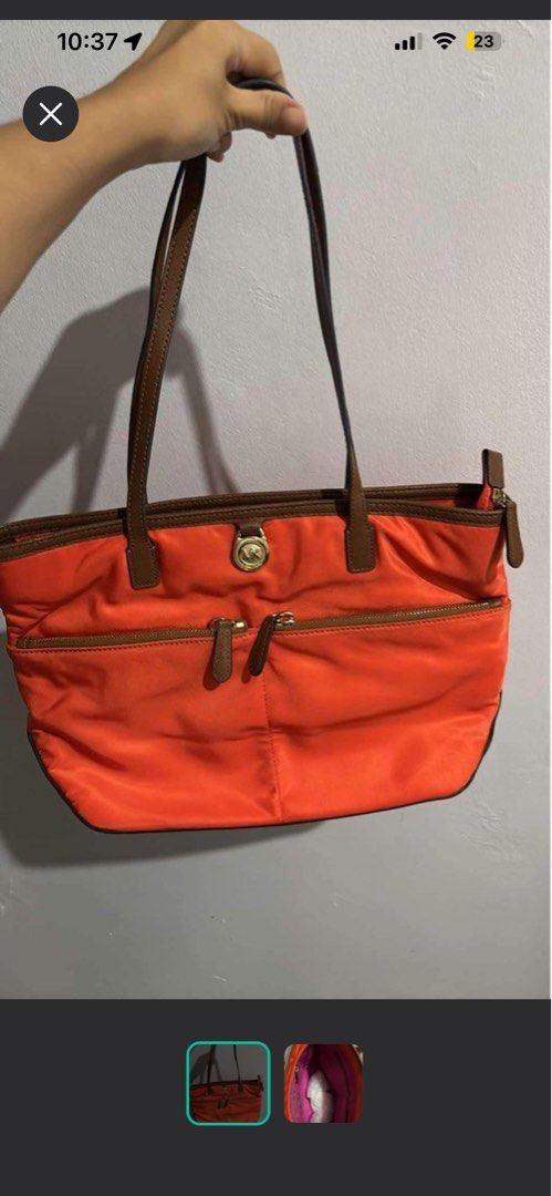 ORIGINAL MK orange bag (Category: Shoulder Bags) located in Quezon City. Submitted by clothesloverph (Listing ID 1465593823, Image 1). Description: .