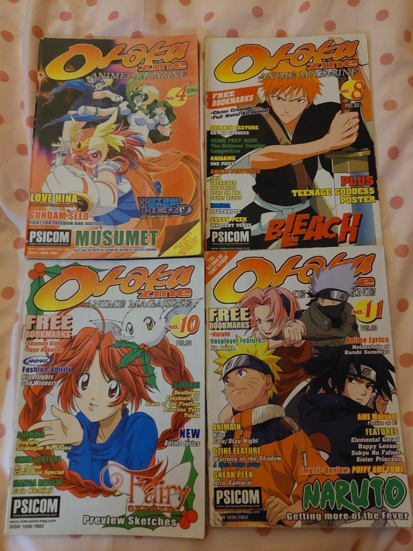 Otakuzine Anime Magazine (Various Issues) (Category: Magazines) located in Bulacan. Submitted by piaattos (Listing ID 1465712969, Image 1). Description: Otakuzine Magazine Various Issues! Php180-250/each MOP: GCASH, MAYA, MARIBANK MOD: J&T, GGX, SDD (NO COD).