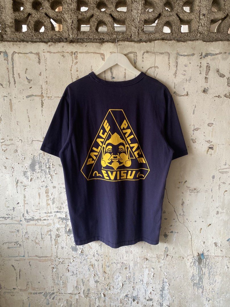 Palace x Evisu - Tri Ferg Tee (Category: Tshirts & Polo Shirts ) located in Puerto Princesa. Submitted by something___. (Listing ID 1465668548, Image 1). Description: Palace x Evisu - Tri Ferg Tee Tagged Size: XXL (Dimension) Length: 30 Width: 23.5 Condition: Excellent Color rate: 9.6 Flaws: None.