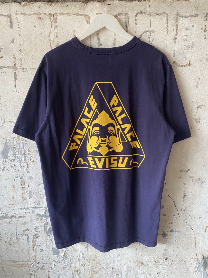 Palace x Evisu - Tri Ferg Tee (Category: Tshirts & Polo Shirts ) located in Puerto Princesa. Submitted by something___. (Listing ID 1465668548, Image 2). Description: Palace x Evisu - Tri Ferg Tee Tagged Size: XXL (Dimension) Length: 30 Width: 23.5 Condition: Excellent Color rate: 9.6 Flaws: None.