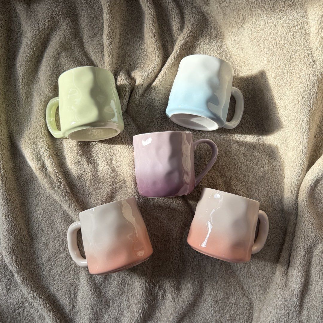 Pastle Colors Ceramic Mugs (Category: Coffee & Tea Tableware) located in Manila. Submitted by thrifts.el (Listing ID 1465667790, Image 1). Description: Pastle Colors Ceramic Mugs Brandnew Condition No Dents No Issues 1pc-350 5pcs Set- 1,700 Loc. South Caloocan Courier. Lalamove/ J&T .