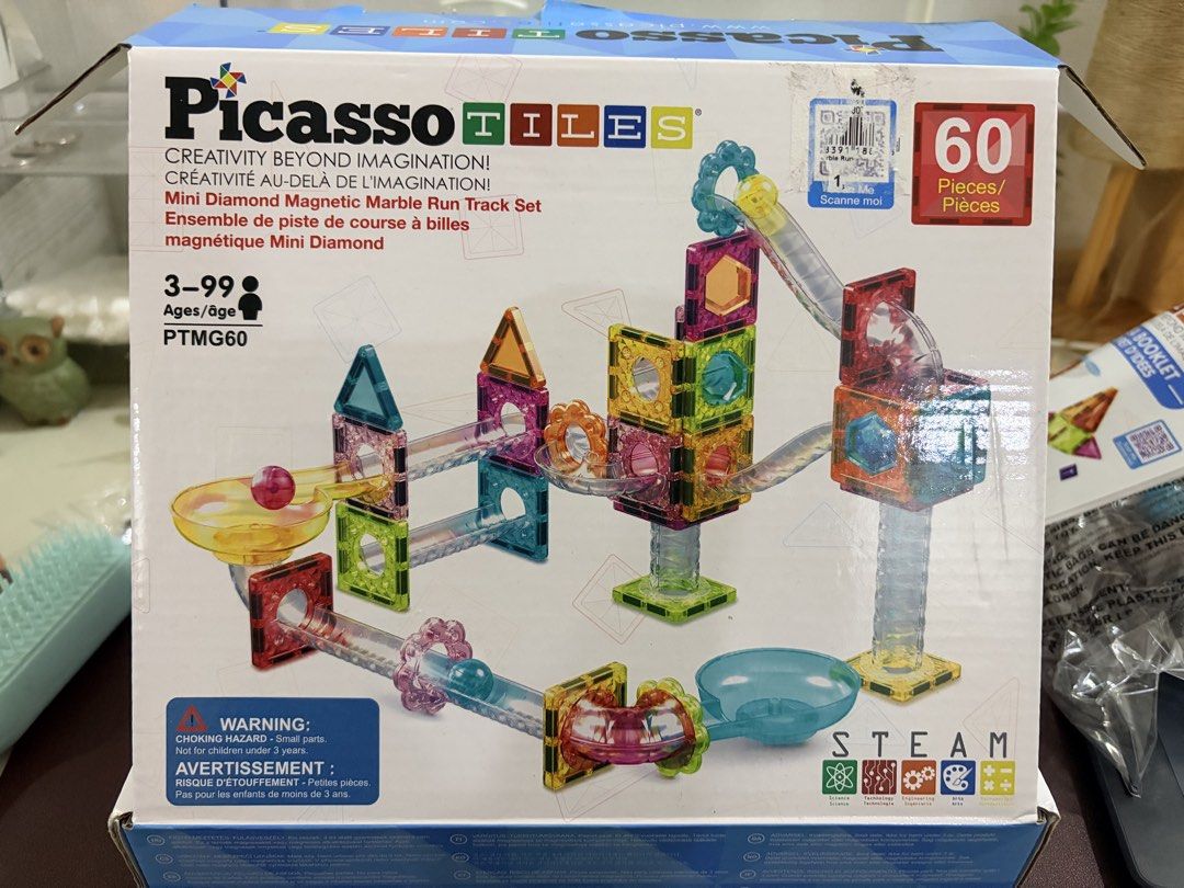 Picasso Tiles 60 pcs Mini Magnetic Tiles (Category: Educational & Learning Toys) located in Bulacan. Submitted by roxanneio (Listing ID 1465672929, Image 1). Description: .