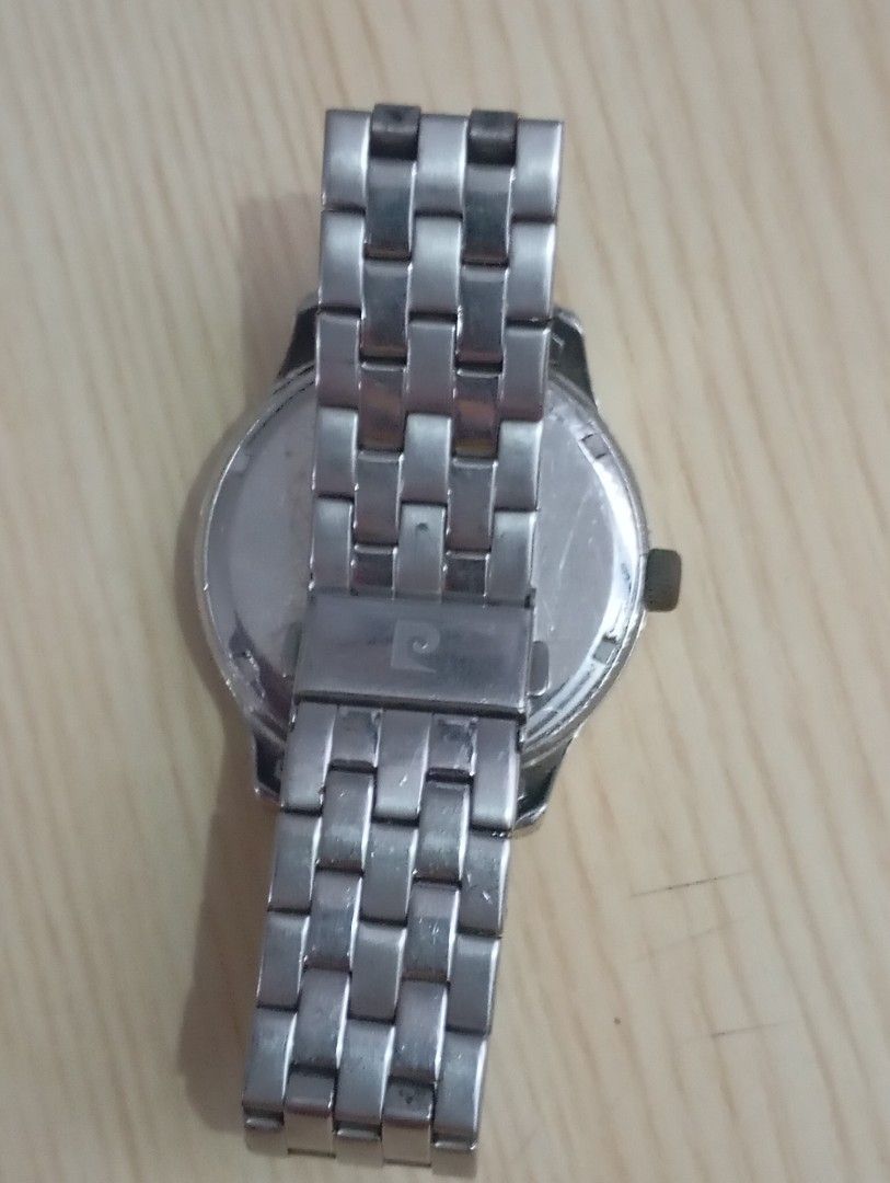 Pierre cardin (Category: Men's Watches) located in Las Pinas. Submitted by quick_deals_great_finds2 (Listing ID 1465655891, Image 3). Description: Original good working condition Quartz with battery Big size 45mm fits wrist 7 inches.