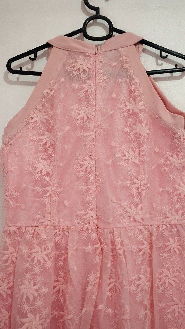Pink Halter Lace Dress (Category: Dresses) located in Tagum. Submitted by cloverz888 (Listing ID 1465584995, Image 3). Description: Pink Halter Lace Dress * sf will be handled by the buyer * worn only ONCE Price: 100 Location: Tagum City, Davao del Norte MOD: J&T, LBC MOP: GCash, GoTyme.