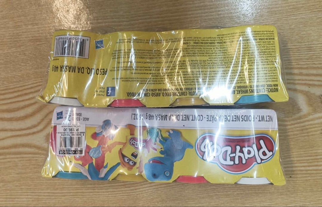Play-Doh Modeling Compound (Category: Plushies & Soft Toys) located in Taytay. Submitted by crisha14344 (Listing ID 1465621672, Image 3). Description: Fix Price Na po 250 dalawa na po yan From Toy Kingdom Malaki na yung bata Set for children ages 2 and up, small multipack of play-Doh modeling clay/compound tubs .