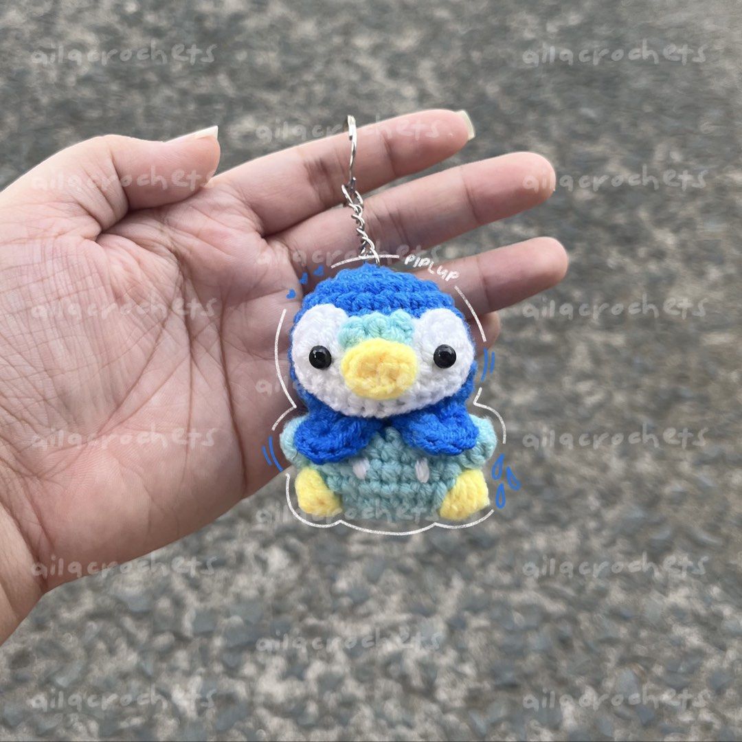 Pokemon - Piplup & Oshawott crochet keychains (Category: Character Goods) located in Pasig City. Submitted by ailacrochets (Listing ID 1457254307, Image 2). Description: - milk cotton - open for bulk orders - ₱200 ea, ₱380 set mop: gcash/maribank mod: j&t/gogo xpress/sdd.