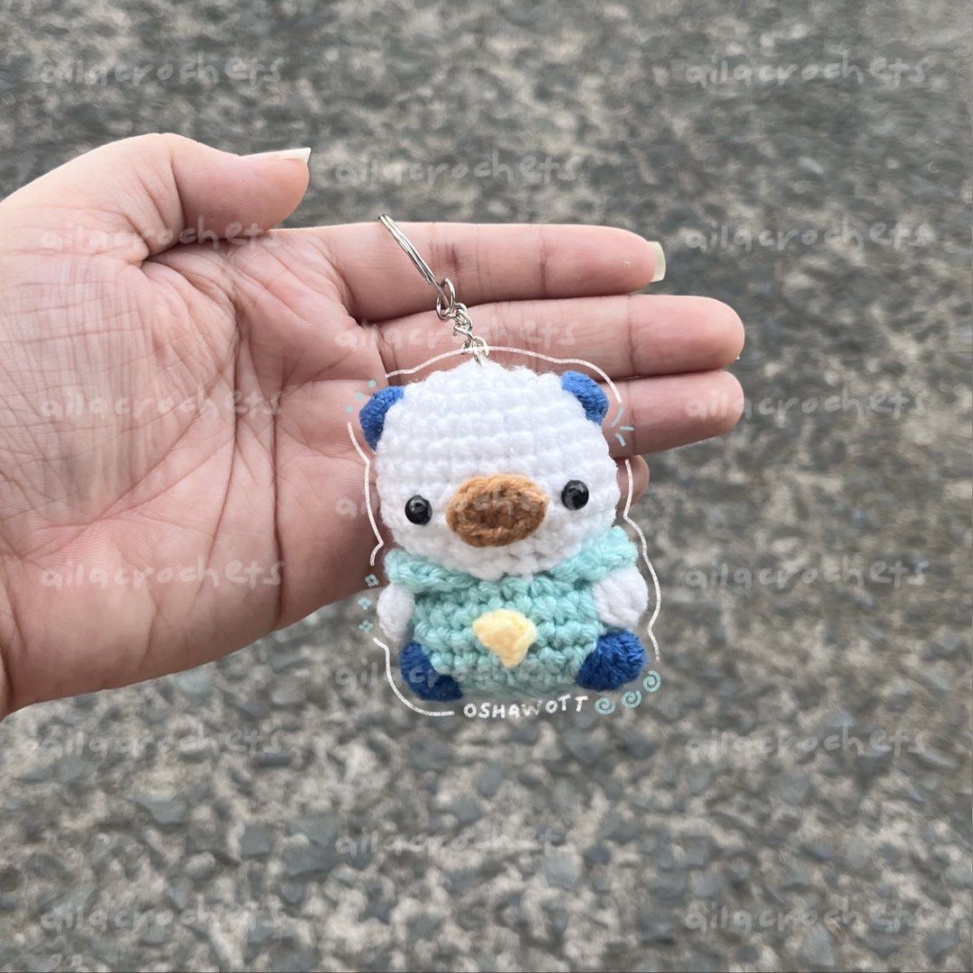 Pokemon - Piplup & Oshawott crochet keychains (Category: Character Goods) located in Pasig City. Submitted by ailacrochets (Listing ID 1457254307, Image 3). Description: - milk cotton - open for bulk orders - ₱200 ea, ₱380 set mop: gcash/maribank mod: j&t/gogo xpress/sdd.