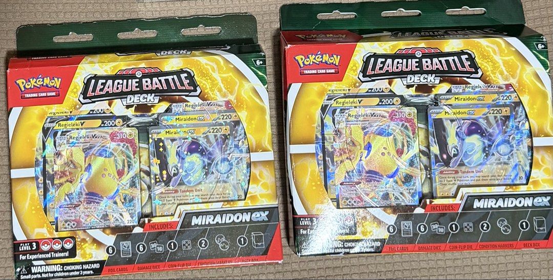 Pokemon Miraidon ex Battle Deck (Category: Card Boxes & Cases) located in Quezon City. Submitted by engr_mark (Listing ID 1465686793, Image 1). Description: Brand new and sealed 100% Authentic 2 stocks left .