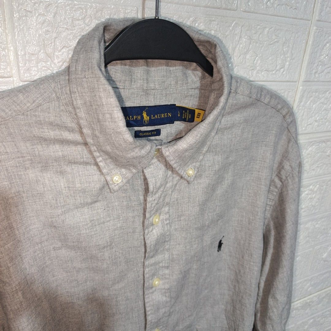 POLO RALPH LAUREN (Category: Formal Shirts) located in Cebu City. Submitted by papart1993 (Listing ID 1465667825, Image 3). Description: RALPH LAUREN LINEN EXCELLENT CONDI LARGE TAG 22 W 30 L 📩 1650.