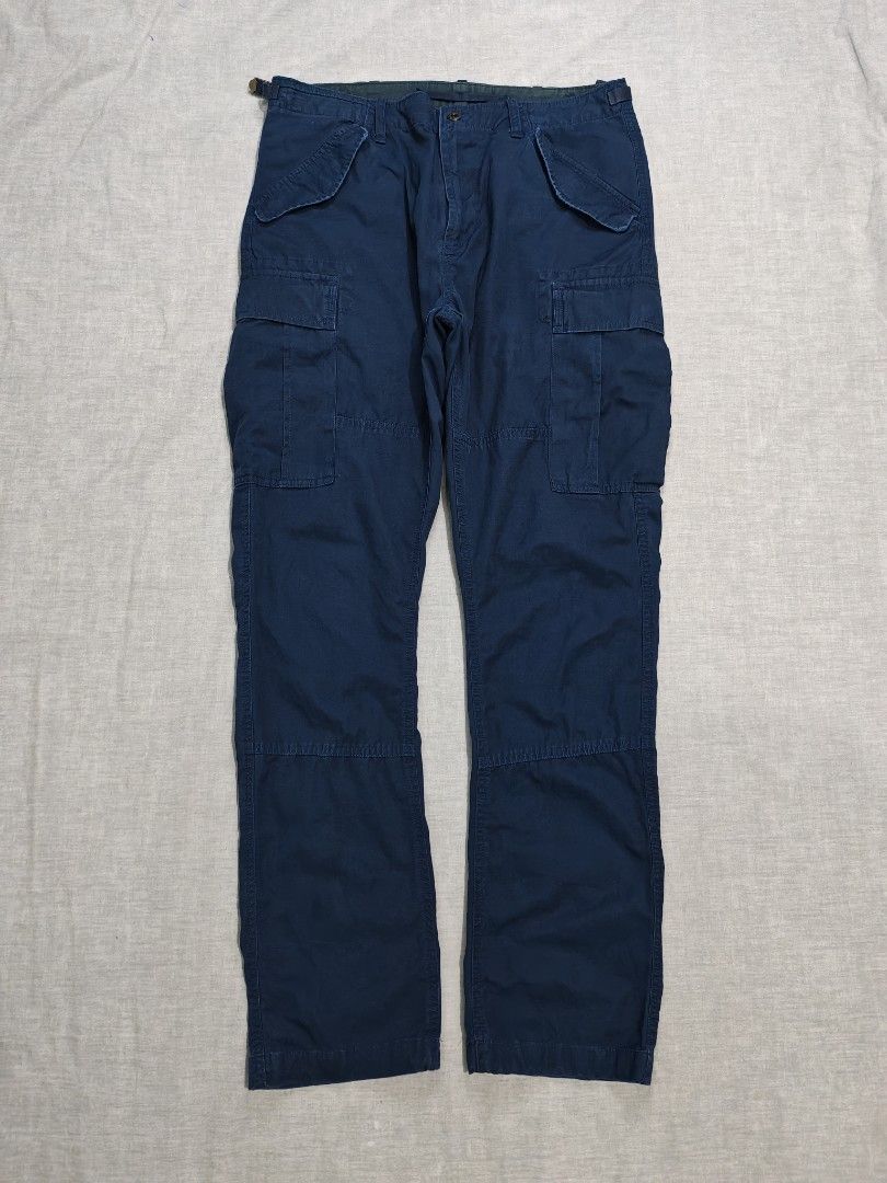 Polo Ralph Lauren ripstop cargo pants (Category: Trousers) located in Baguio. Submitted by used_clothing2600 (Listing ID 1465696039, Image 2). Description: Polo Ralph Lauren ripstop cargo pants slim size 33 excellent condition measurements waist 17.5 inches front rise 12 thigh 11.5 knee 9.5 inseam 30.5 length 43 leg opening 8 P 1,880.