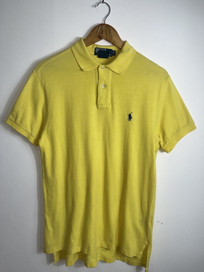 POLO RL Ralph Lauren Polo Medium (Category: Tshirts & Polo Shirts ) located in Nasugbu. Submitted by janstuffs.ph (Listing ID 1465665634, Image 2). Description: Polo RL Yellow Mesh Poloshirt Authentic💯 Size on tag: MEDIUM Dimension: 20"W x 27-29"L Best fit: MEDIUM Condition: 9.5/10 Prestine Condition Flaw: None Mine: 880 Thankyou po 🫶💕.