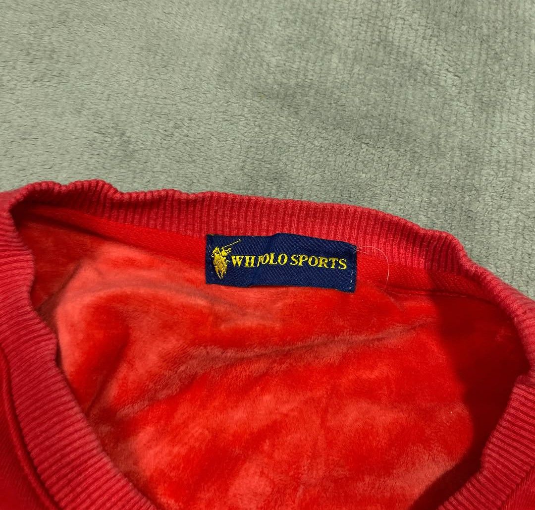 polo sport red crewneck (Category: Coats, Jackets and Outerwear) located in Cavite. Submitted by nior1305 (Listing ID 1465613110, Image 3). Description: polo sport red crewneck Length: 26 width: 22 no issue condition: 10/10 mine: 700 .