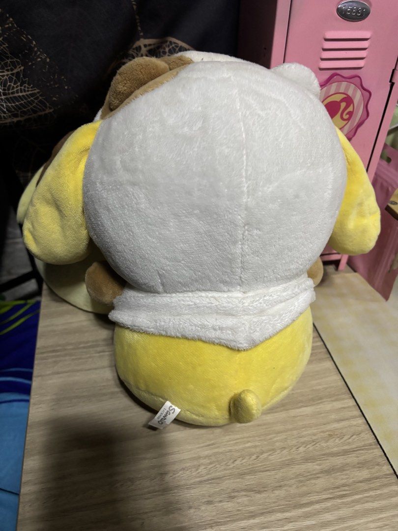 Pompompurin Muffin Costume (Category: Plushies & Soft Toys) located in Manila. Submitted by pmpmprn (Listing ID 1465654966, Image 3). Description: Authentic Sanrio Pompompurin Muffin Costume.
