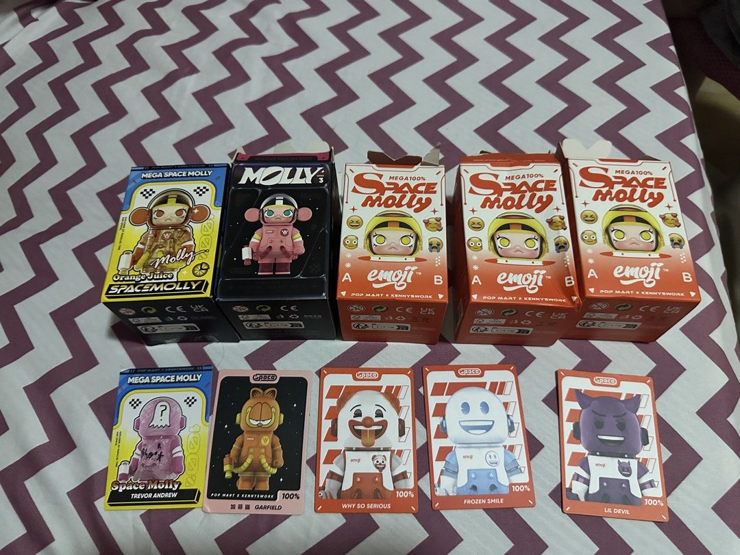 POP MART Astronaut Action Figures Set of Five (Category: Designer & Blind Box Toys) located in Manila. Submitted by docards1102 (Listing ID 1465685928, Image 2). Description: 350 EACH Take All- 1,700 with Box each.