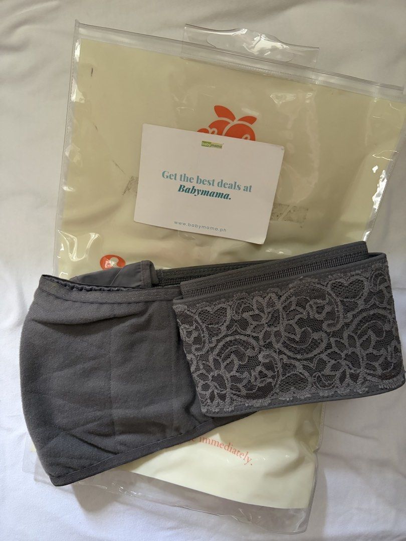 Postpartum belly wraps and maternity support belts set (Category: Maternity Care) located in Santa Rosa. Submitted by chrsthings (Listing ID 1465613942, Image 1). Description: - Postpartum recovery support bundle (3 items in total) - Babymama grey lace-trim wrap for gentle daily wear - Beige adjustable maternity belt for customized comfort - Heavy-duty black back support binder with dual straps for extra stability - Condition: All items are clean