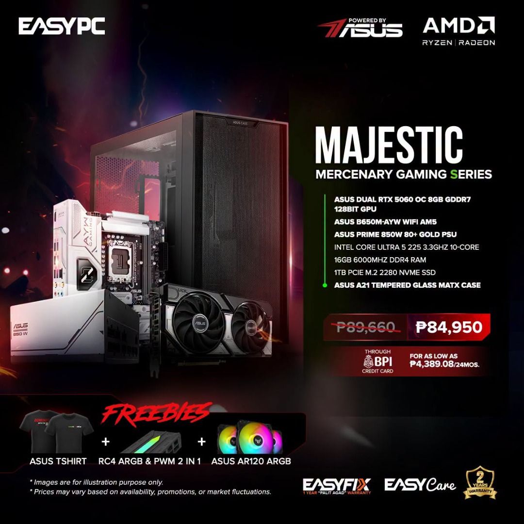 FSO : Powered By ASUS Desktop Build (Category: Desktops) located in Quezon City. Submitted by easypc_peter (Listing ID 1465614103, Image 3). Description: Note: Price may change anytime without prior notice Please re-inquire first before issuing P.O as stocks are fast moving .