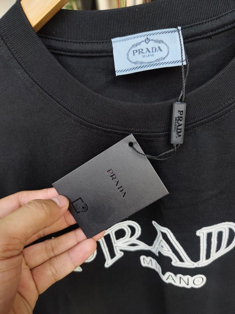 PRADA MILANO SHIRT M (Category: Luxury Apparel) located in Bulacan. Submitted by markkiethrift2023 (Listing ID 1465680216, Image 3). Description: PRADA MILANO SHIRT M BRAND NEW CONDITION DIMES: 22.5 x 28.5.