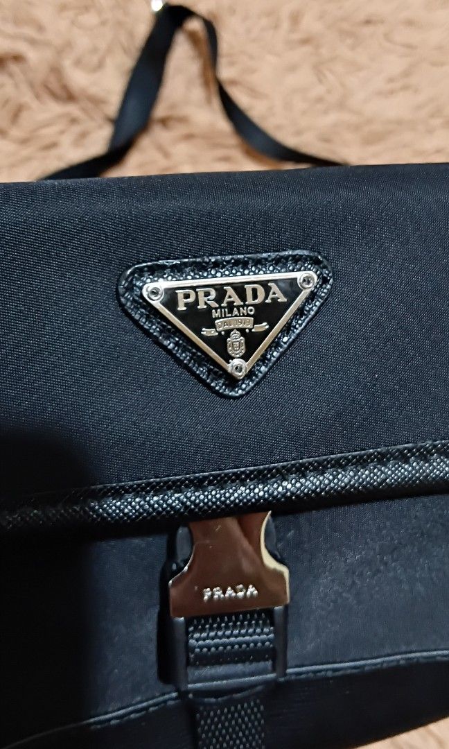 PRADA MINI (Category: Sling Bags) located in Legazpi City. Submitted by nashaiza (Listing ID 1465621456, Image 2). Description: Prada mini sling Code: 8 Silver Hardware Rank A cut black tag no flaw Japan Surplus source *authenticity not guarantee MOP: GCash Courier: J&T Express.
