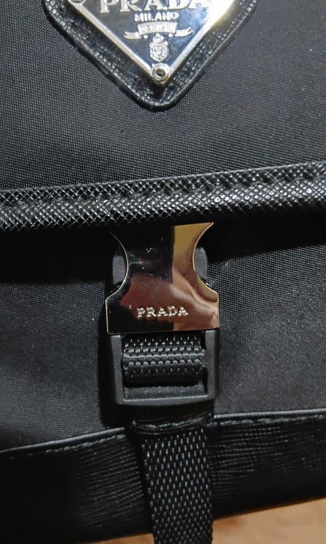 PRADA MINI (Category: Sling Bags) located in Legazpi City. Submitted by nashaiza (Listing ID 1465621456, Image 3). Description: Prada mini sling Code: 8 Silver Hardware Rank A cut black tag no flaw Japan Surplus source *authenticity not guarantee MOP: GCash Courier: J&T Express.