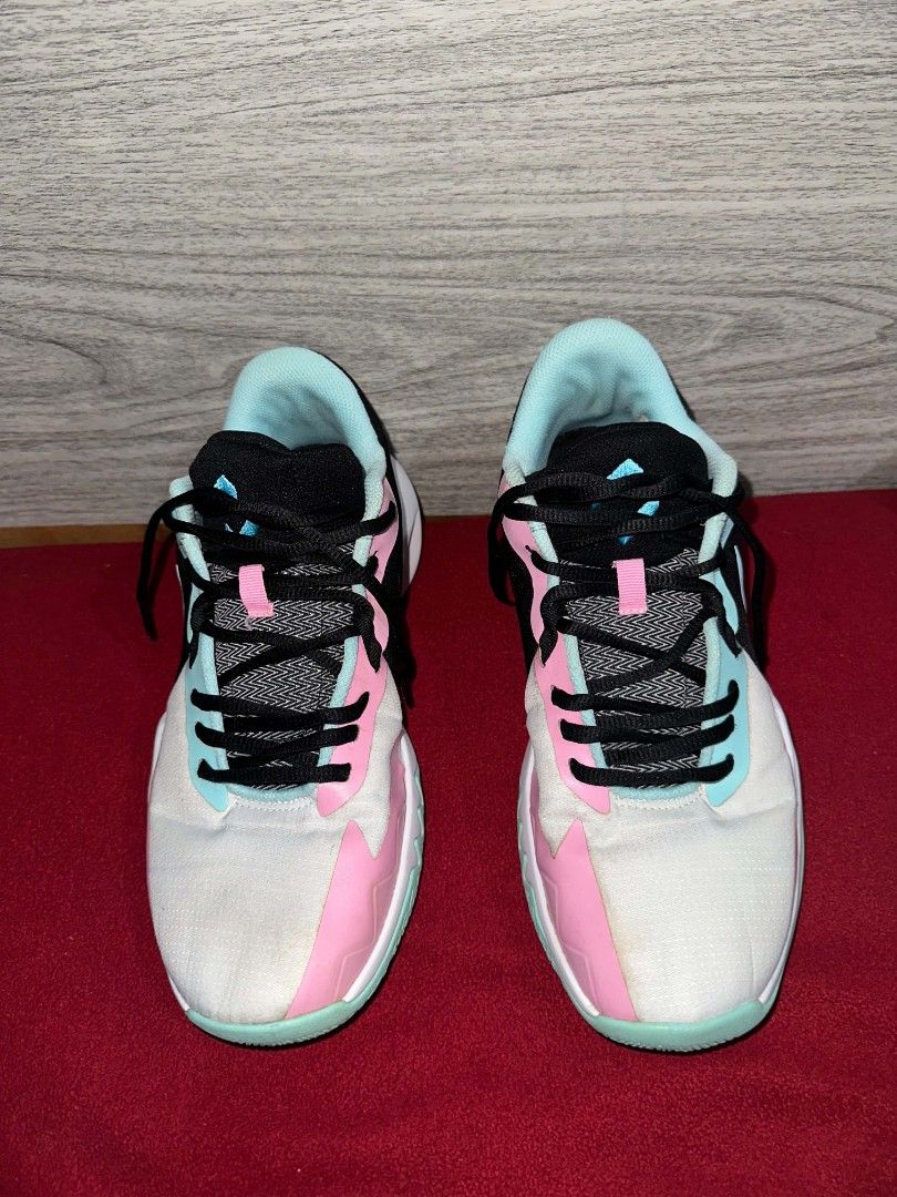 Precision XI South Beach (Category: Sneakers) located in Jose Panganiban. Submitted by gg.getsumei (Listing ID 1465625098, Image 1). Description: - Brand: Nike Precision 6 - Colorway: South Beach (White base with pastel pink, mint green, and black accents) - Condition: Slightly Used.
