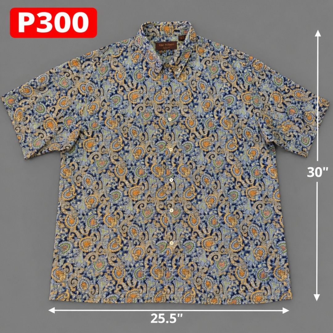 Pre-loved Men’s Short-Sleeve Button-Up Shirts (Category: Tshirts & Polo Shirts ) located in Paranaque City. Submitted by marcelgomeri (Listing ID 1465710793, Image 3). Description: • Dimensions and prices are indicated in the photos • Payment via GCash or BPI.