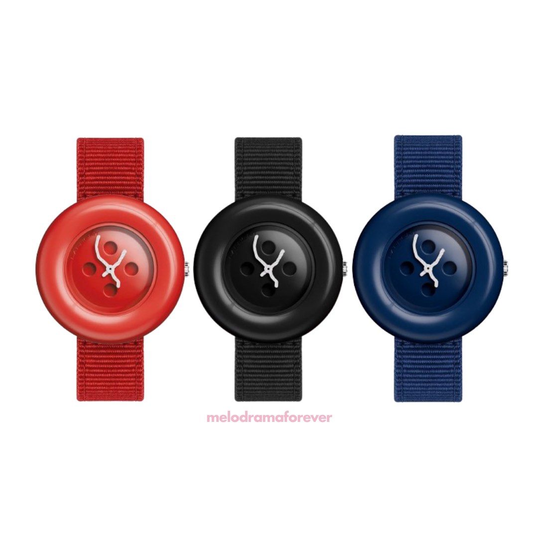 [New Drop] Pre-order / Laphont – Button Watch (Category: Women's Watches) located in San Antonio. Submitted by melodramaforever (Listing ID 1465731063, Image 3). Description: PRE-ORDER! Laphont – Button Watch ₱6,900 Pre-order price ₱7,500 Regular price This pre-order requires full payment. Item ships in 4 – 6 weeks ETA to PH: Nov 28 – Dec 5 Colors: Red, Black, Navy, Butter, Slate Blue, Pink Details: - Propriety Chronolite™ composite custom case a
