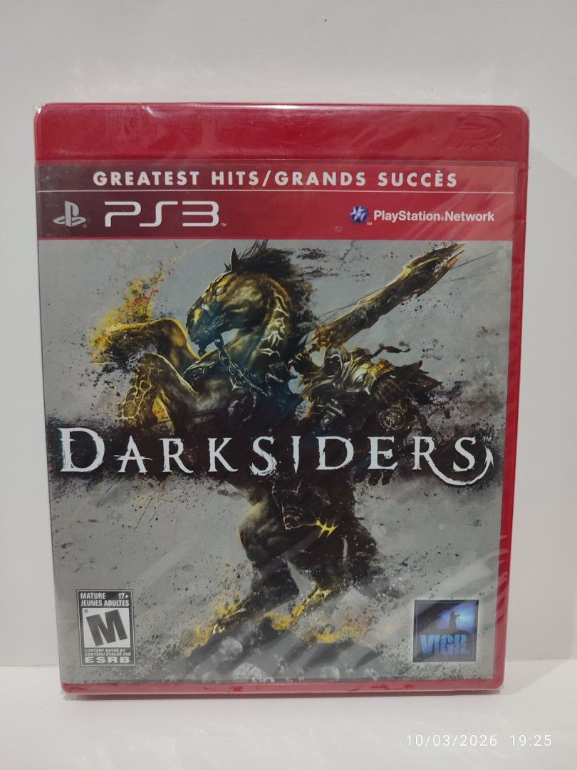 PS3 - Darksiders (BRAND NEW) "R1" (Category: PlayStation) located in Mendez-Nunez. Submitted by sf2_gameshop (Listing ID 1465685752, Image 1). Description: PLEASE READ CONDITION: Brand new and sealed (Y-fold) GENRE: Action-adventure, hack and slash MODE: Single-player REGION: ALL VOICE: English TEXT: English Feel free to chat for any inquiries and you may check my shop regularly for item updates. Thank you....