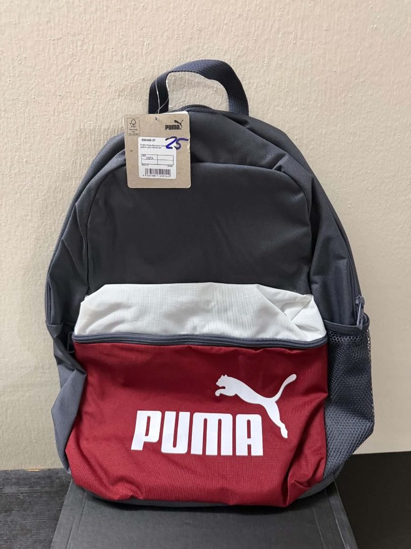 Puma Tricolor Backpack Grey White Red (Category: Backpacks) located in Minglanilla. Submitted by dthreestore (Listing ID 1465742839, Image 1). Description: ▪︎Php 1,150 ▪︎Brand New Authentic ▪︎Follow us on Facebook: D3 Store ▪︎Mode of Payment: Cash/Gcash 🚚 Maxim / J&T (Shipping fee will be shouldered by the buyer) 📍Meet-up (Minglanilla, Cebu) .