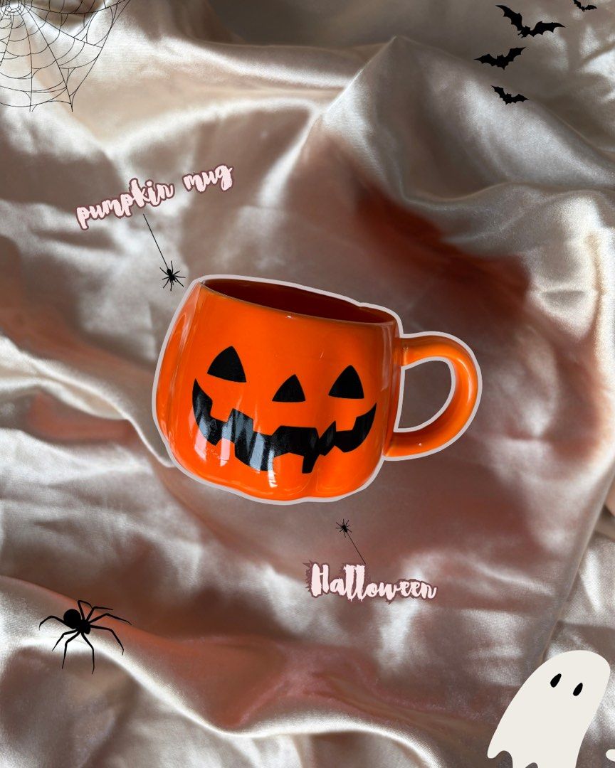 Pumpkin Halloween Mug 🎃 (Category: Coffee & Tea Tableware) located in Manila. Submitted by mugandsips (Listing ID 1465601413, Image 1). Description: Pumpkin Halloween Mug ☕️🎃 Brandnew Condition No Dents -✨Unique Design -🎀 Cute and aesthetic designs -🎁 Gift ideas, for birthdays and special occasions -🌷 Perfect for your home, office, or study desk Price- 389.00 Location- South Caloocan Courier- Lalamove/ J&T.