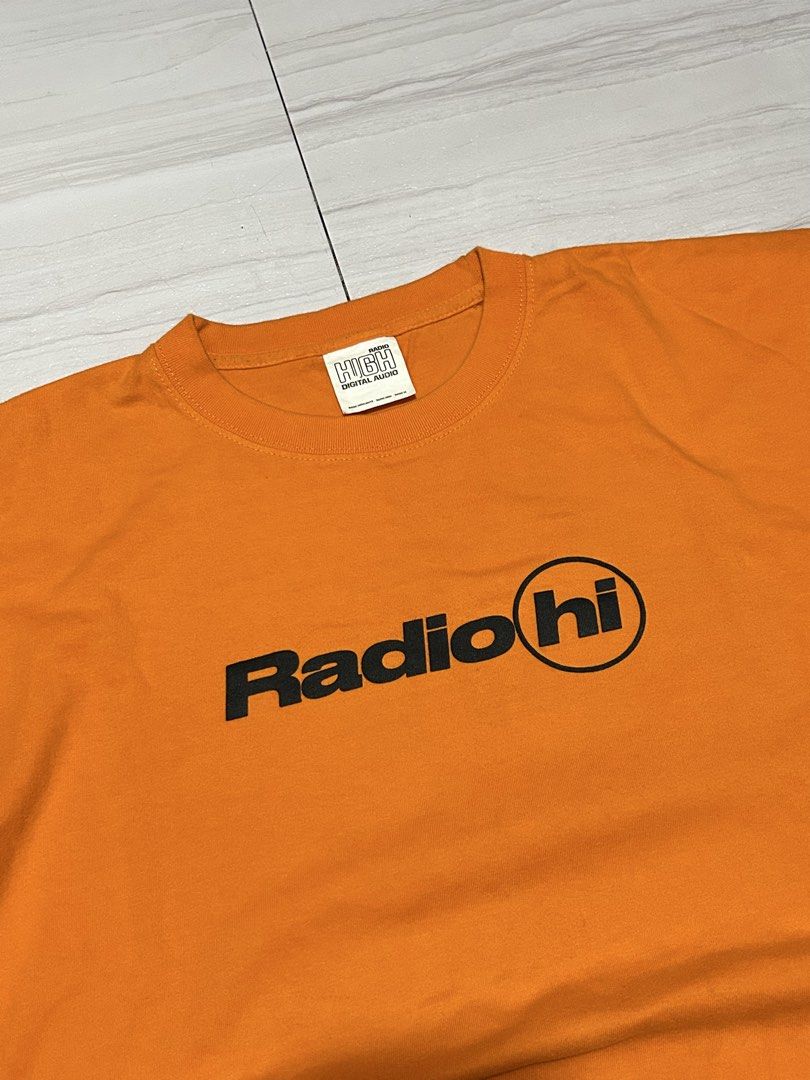 Radio Hi Mamushi Tee (Category: Tshirts & Polo Shirts ) located in Manila. Submitted by blessed.drei (Listing ID 1465714082, Image 3). Description: As New Condition Width 23 Length 29 No Issues ₱500 + Shipping 📍 Deca Homes, Manila.