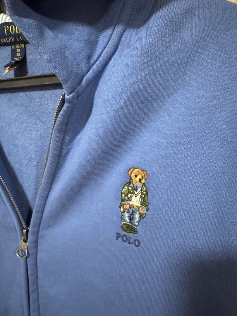 RALPH LAUREN (Category: Coats, Jackets and Outerwear) located in Cavite. Submitted by jabowakeeezzzz (Listing ID 1465673967, Image 3). Description: For sale RALPH LAUREN BEAR HOODIE SIZE 18to 20 bestfit men medium MEDIUM DIMENSION 21 width 26 lenght.