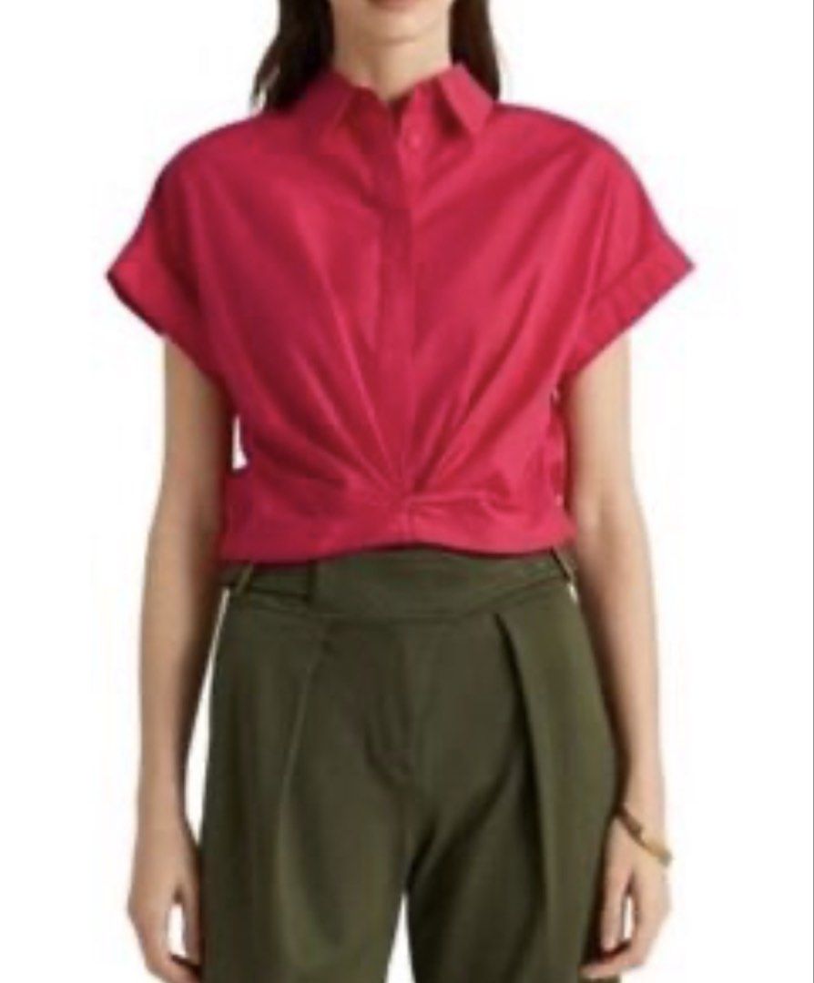 Ralph Lauren Cropped Short Sleeve Button-Down Top Size 14 (Category: Blouses) located in General Santos City (Dadiangas). Submitted by curatedstuffs101 (Listing ID 1465608524, Image 1). Description: Like new No flaws Color rate:10/10 Size:14 on tag or xl Dimension Width: 22 inches Length: 17 inches Low ballers will not be entertained .