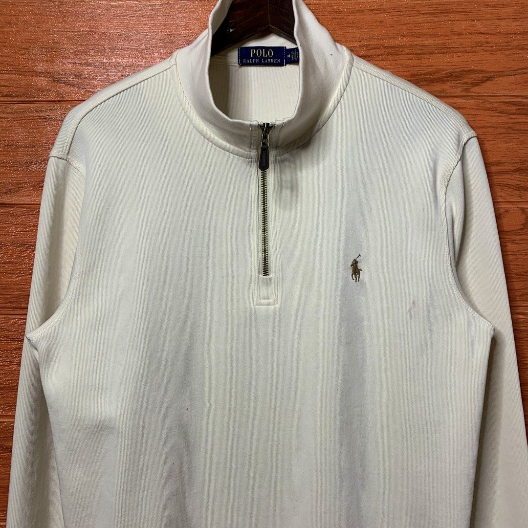 Ralph Lauren RL Cream Quarter zip (Category: Formal Shirts) located in Quezon City. Submitted by donklasiko (Listing ID 1465635911, Image 3). Description: Condition: 9.5+/10 Pristine condition Issue: non Refer to the dimension 🤗 PM FOR MORE DETAILS NO RETURN, NO EXCHANGE & NO REFUND! ✅I ALSO ACCEPT TRADE/SWAP TO ANYTHING JUST DROP YOUR OFFER Please manage your expectations, this is a secondhand item. What you see is what you get 😊 💵MOP: GCASH,