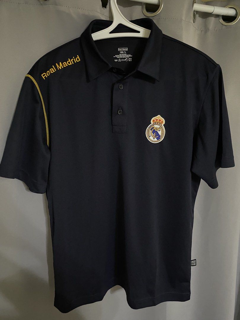 Real Madrid polo merch (Category: Tshirts & Polo Shirts ) located in Manila. Submitted by tysofly (Listing ID 1465751273, Image 1). Description: W - 19 L - 27.