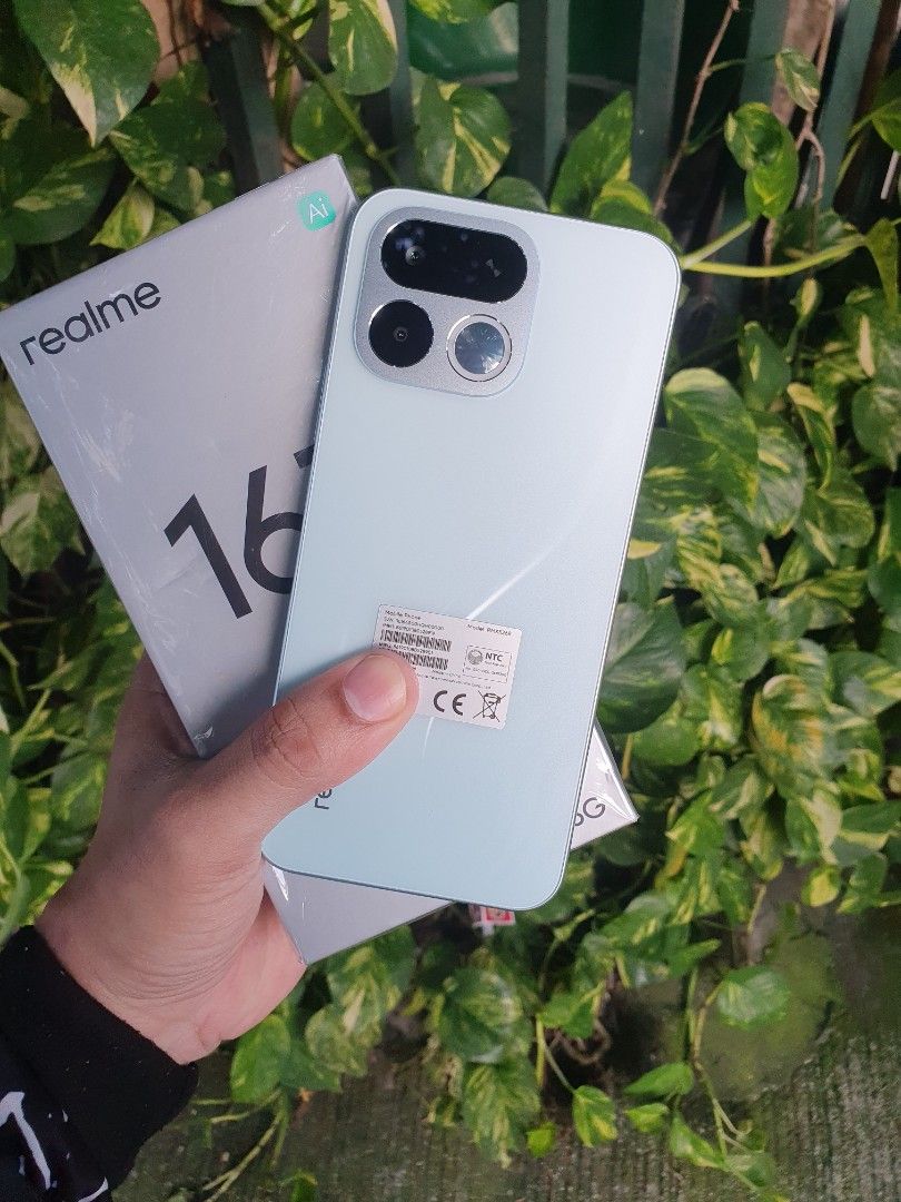 Realme 16t 256gb brandnew open for checking only (Category: Realme) located in Manila. Submitted by rhaizen1991 (Listing ID 1465634721, Image 3). Description: REALME 16T 256GB BRANDNEW 256GB/8+8 16GB RAM 8000MAH super BATTERY 3DAYS. Solid battery life. Ntc approved Super VOOCC CHARGE Ip69 waterresistance phone 144ghz refresh rate 25,999 srp Selling 16k fix!! No barat. Open box for check unused. monumento meet or sm north.