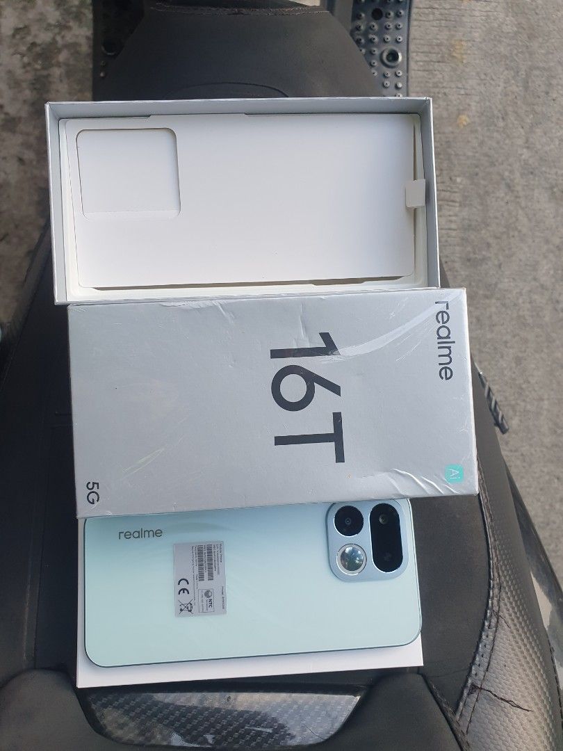 Realme 16t 256gb brandnew open for checking only (Category: Realme) located in Manila. Submitted by rhaizen1991 (Listing ID 1465634721, Image 1). Description: REALME 16T 256GB BRANDNEW 256GB/8+8 16GB RAM 8000MAH super BATTERY 3DAYS. Solid battery life. Ntc approved Super VOOCC CHARGE Ip69 waterresistance phone 144ghz refresh rate 25,999 srp Selling 16k fix!! No barat. Open box for check unused. monumento meet or sm north.