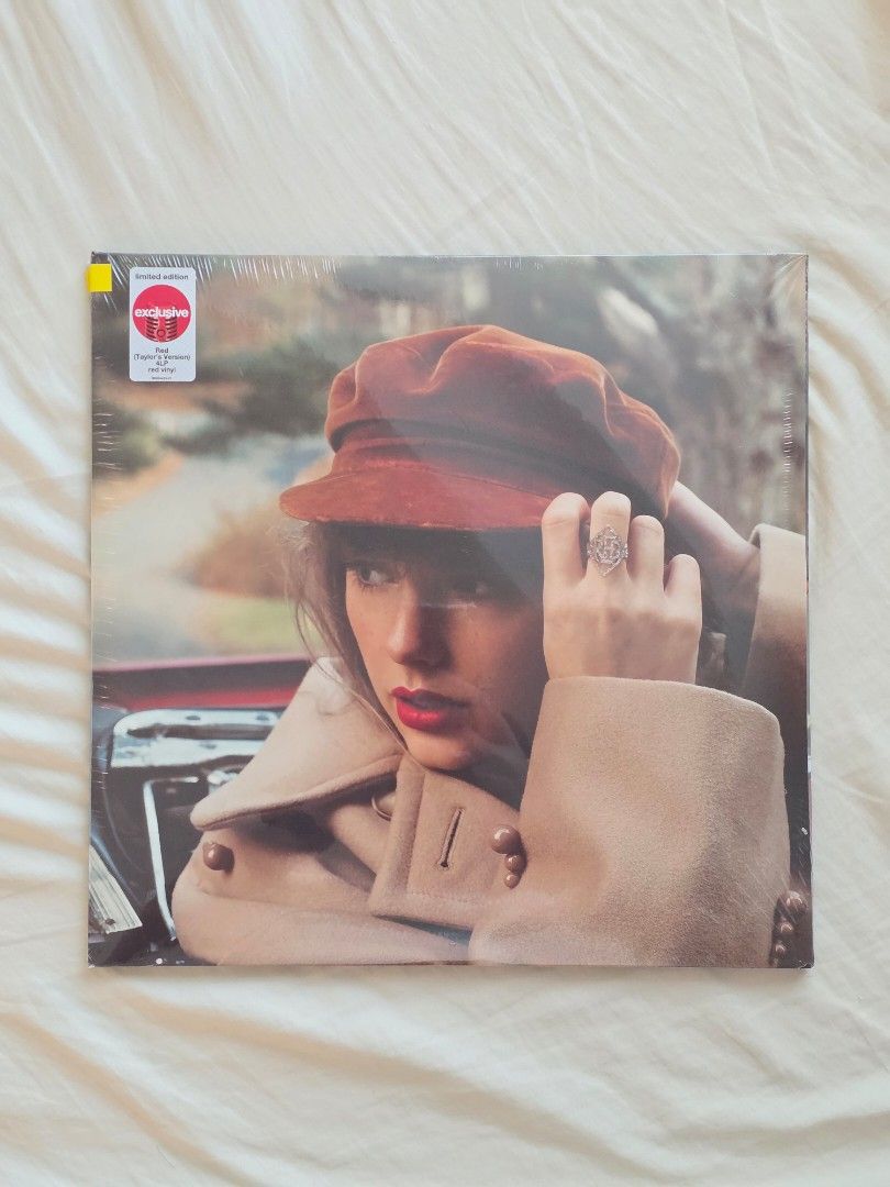 Red (Taylor's Version) Target Exclusive 4LP Red Vinyl (Category: Vinyls) located in Makati City. Submitted by armandothethird (Listing ID 1465757565, Image 2). Description: Taylor Swift - Red (Taylor's Version) Target Exclusive Limited Edition 4LP on Red Vinyl Condition: Brand New / Factory Sealed in original plastic wrap with hype sticker Label/Pressing: Republic Records, Made in France Status: Unopened collector's copy RFS: Extra copy. Only wan
